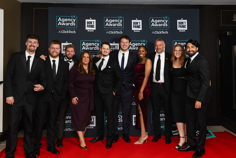 Sherbert Donkey on red carpet at the UK Agency Awards